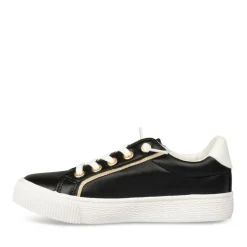 Baskets NOIR Fille Motif Etoiles Fermeture éclair