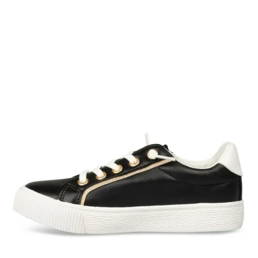 Baskets NOIR Fille Motif Etoiles Fermeture éclair