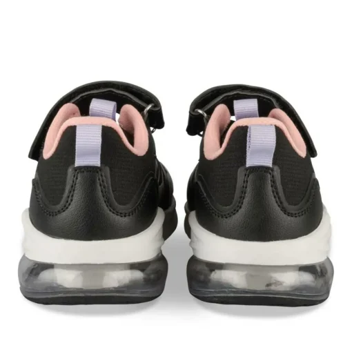 Baskets NOIR Fille Motif Uni Scratch