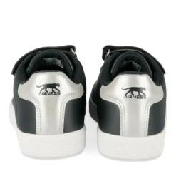 Baskets NOIR Fille Motif Uni Lacets