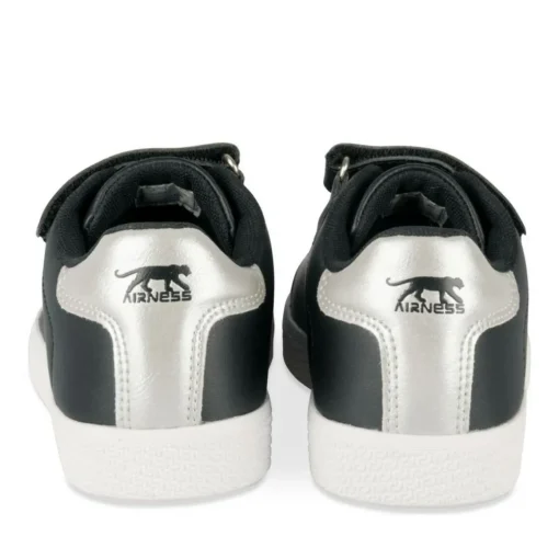 Baskets NOIR Fille Motif Uni Lacets