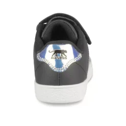 Baskets NOIR Fille Motif Iridescent Scratch
