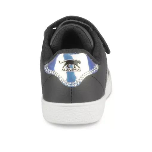 Baskets NOIR Fille Motif Iridescent Scratch