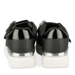 Baskets NOIR Fille Motif Chaîne Scratch