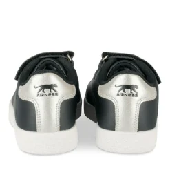 Baskets NOIR Fille Motif Uni Lacets