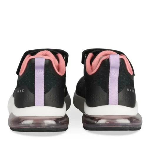 Baskets NOIR Fille Motif Uni Scratch