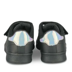 Baskets NOIR Fille Motif Iridescent Scratch