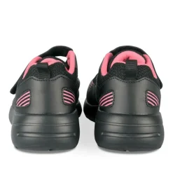 Baskets NOIR Fille Motif Uni A Enfiler