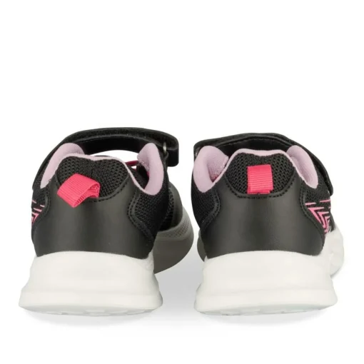 Baskets NOIR Fille Motif Uni Scratch