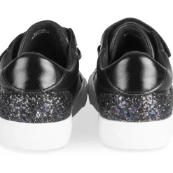 Baskets NOIR Fille Motif Uni Scratch