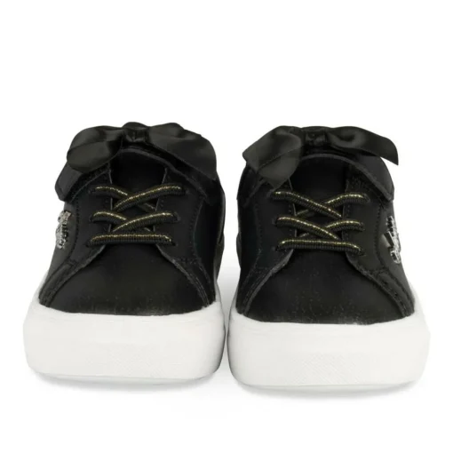 Baskets NOIR Fille Motif Uni Scratch