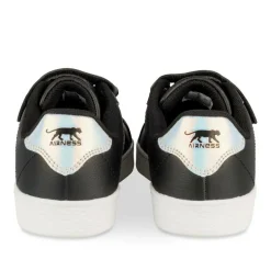 Baskets NOIR Fille Motif Uni Scratch