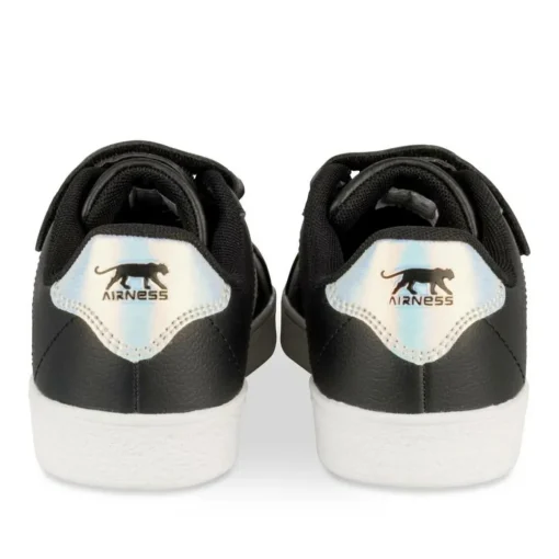 Baskets NOIR Fille Motif Uni Scratch