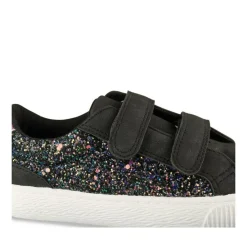 Baskets NOIR Fille Motif Paillettes Scratch