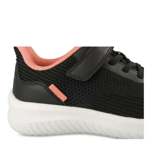 Baskets NOIR Fille Motif Uni Scratch