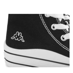 Baskets NOIR Fille Motif Uni Lacets