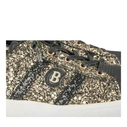 Baskets NOIR Fille Motif Uni A Enfiler