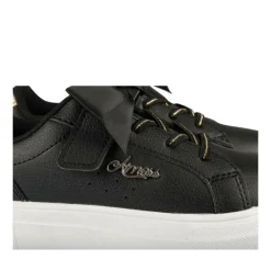 Baskets NOIR Fille Motif Uni Scratch
