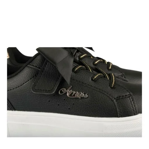Baskets NOIR Fille Motif Uni Scratch