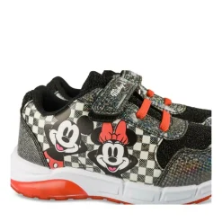 Baskets NOIR Fille Motif Iridescent Scratch