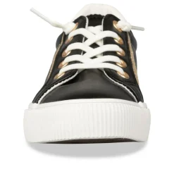Baskets NOIR Fille Motif Etoiles Fermeture éclair