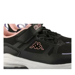 Baskets NOIR Fille Motif Uni Scratch