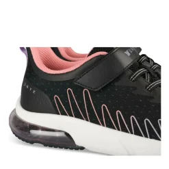 Baskets NOIR Fille Motif Uni Scratch