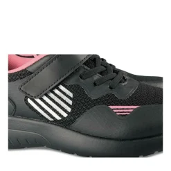 Baskets NOIR Fille Motif Uni A Enfiler