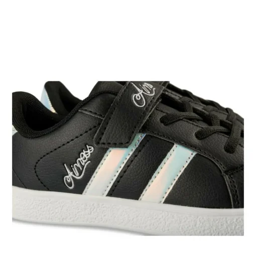 Baskets NOIR Fille Motif Uni Scratch