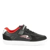 Baskets NOIR Garçon Motif Uni Scratch + Elastique
