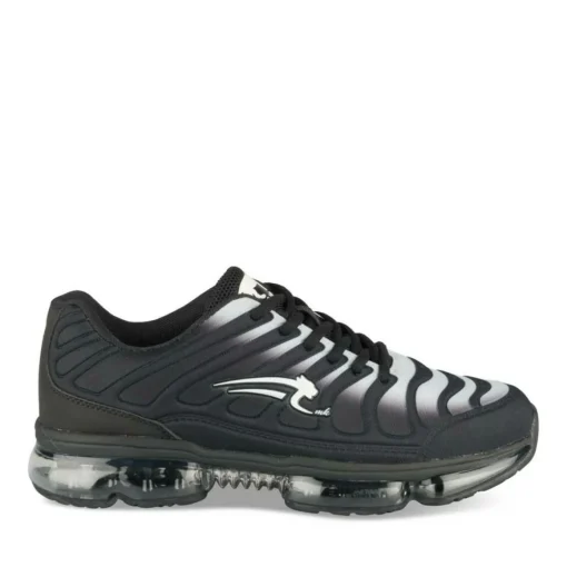 Baskets NOIR Garçon Motif Uni Lacets