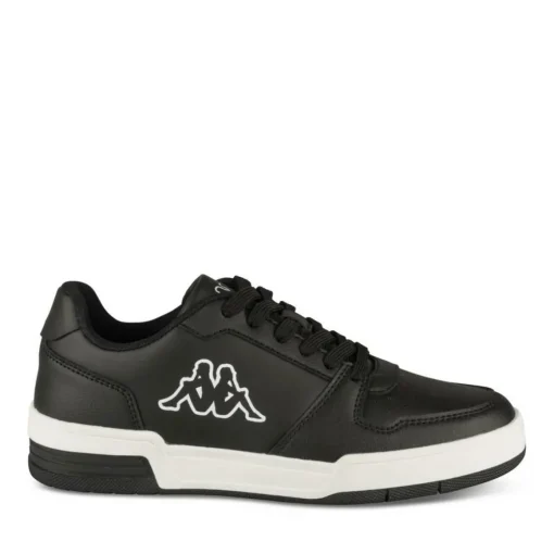 Baskets NOIR Garçon Motif Uni Lacets