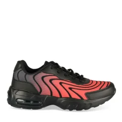 Baskets NOIR Garçon Motif Uni Lacets