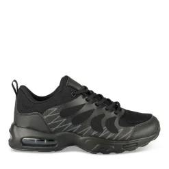 Baskets NOIR Garçon Motif Uni Lacets