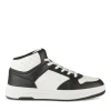 Baskets NOIR Garçon Motif Uni Lacets