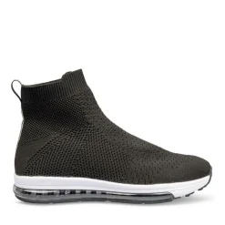 Baskets NOIR Garçon Motif Uni A Enfiler