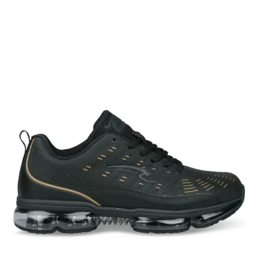 Baskets NOIR Garçon Motif Uni Lacets