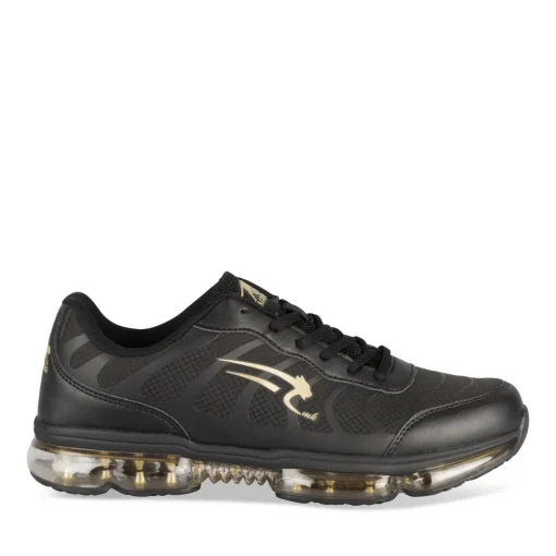 Baskets NOIR Garçon Motif Uni Lacets