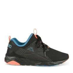 Baskets NOIR Garçon Motif Uni Elastique
