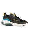 Baskets NOIR Garçon Motif Uni Lacets