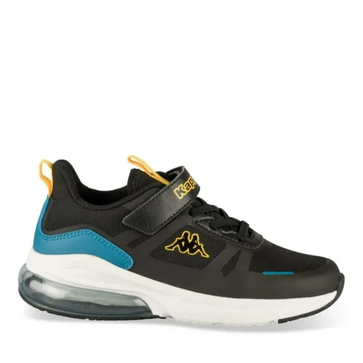Baskets NOIR Garçon Motif Uni Lacets