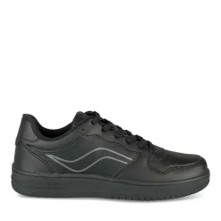Baskets NOIR Garçon Motif Uni Lacets