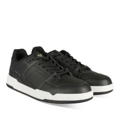 Baskets NOIR Garçon Motif Uni Lacets