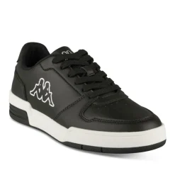 Baskets NOIR Garçon Motif Uni Lacets