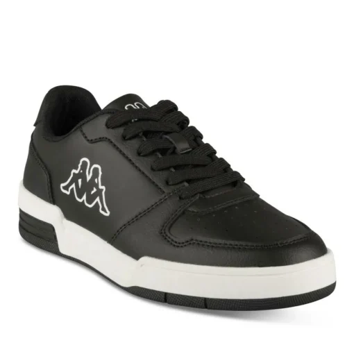 Baskets NOIR Garçon Motif Uni Lacets