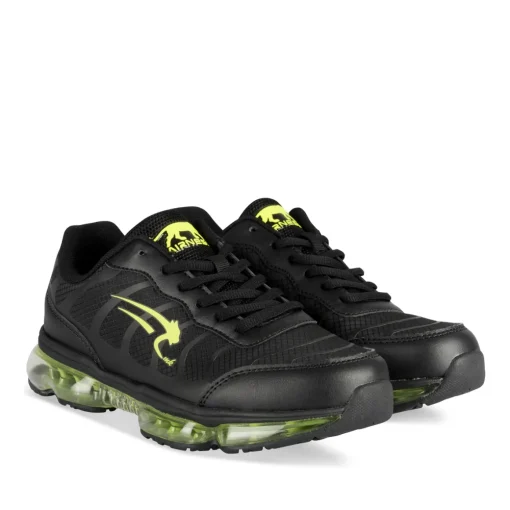Baskets NOIR Garçon Motif Uni Lacets