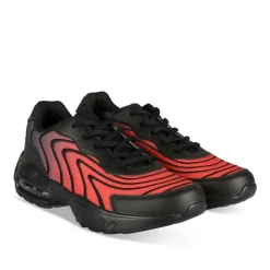 Baskets NOIR Garçon Motif Uni Lacets