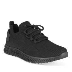 Baskets NOIR Garçon Motif Uni Lacets