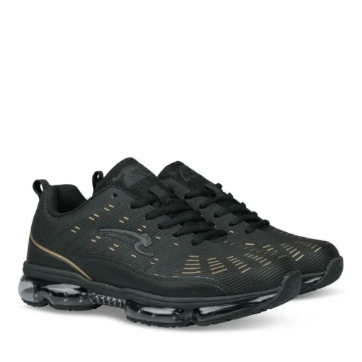 Baskets NOIR Garçon Motif Uni Lacets