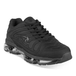 Baskets NOIR Garçon Motif Uni Lacets